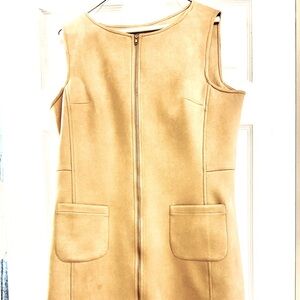 Beautiful Jude Connelly faux suede zipper dress
